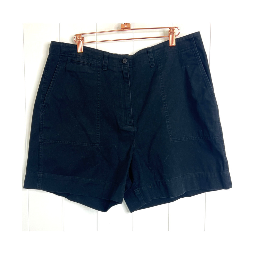 Lauren Ralph Lauren Navy Brushed Cotton Shorts Size 16‎